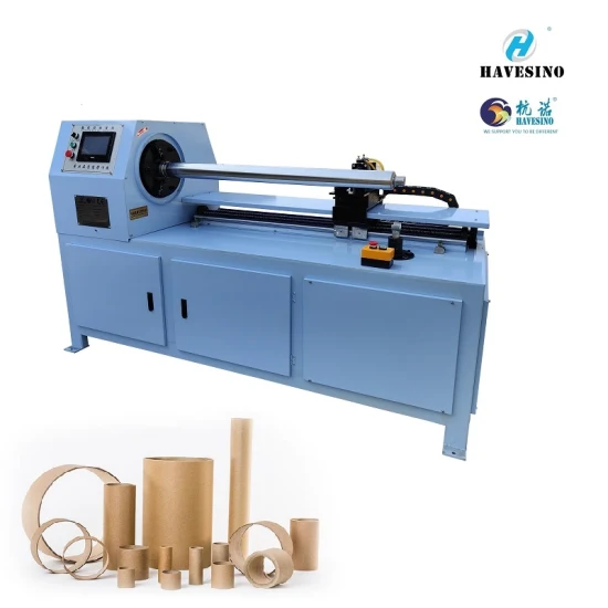 Máquina de corte de núcleo de papel de papelão semiautomática competitiva de qualidade confiável Cortador de tubo de papel