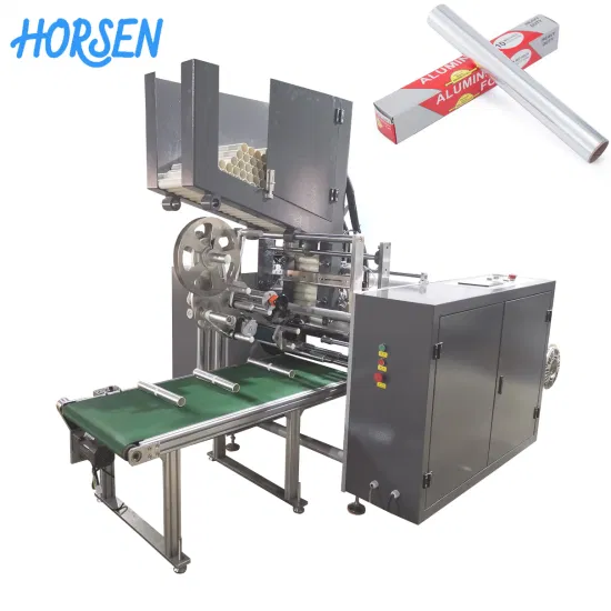 Máquina automática de corte e rebobinamento de papel de silicone para cozimento de folha de alumínio
