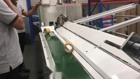 Maquinaria de corte de núcleo de tubo de papel totalmente automático com faca dupla